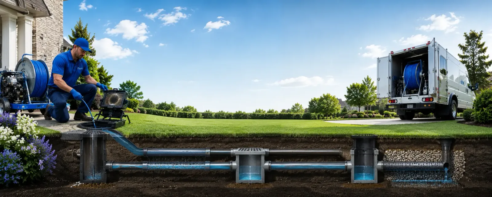 Outdoor drain cleaning information for Lillie, LA